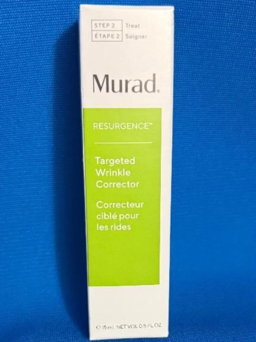 BRAND NEW MURAD RESURGENCE TARGETED WRINKLE CORRECTOR 15 ML / NET VOL 0.5 FL OZ
